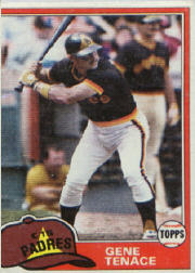 1981 Topps Baseball Cards      029      Gene Tenace
